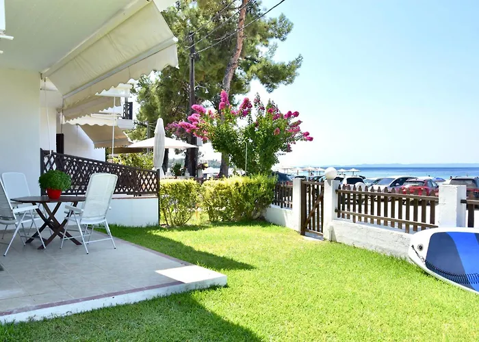 Beachfront Bliss In Nikiti, Spacious 2 Story With Stunning Sea Views
